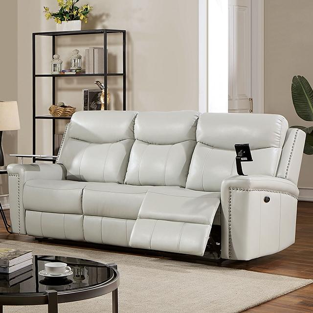 FLORINE Power Sofa, Light Gray - Furniture 4 Less Outlet (Salinas,CA)