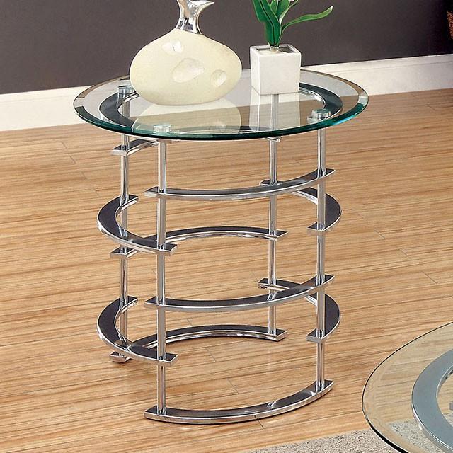 Clonmel End Table, Chrome - Furniture 4 Less Outlet (Salinas,CA)