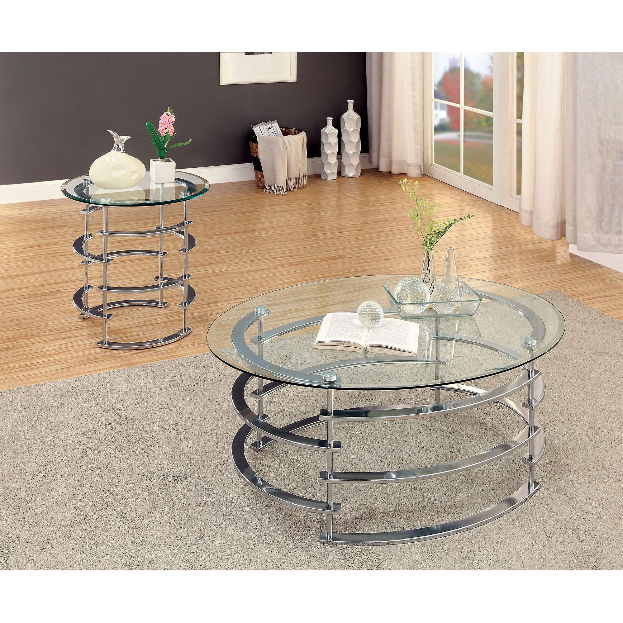 Clonmel End Table, Chrome - Furniture 4 Less Outlet (Salinas,CA)