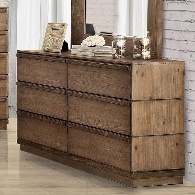 COIMBRA Rustic Natural Tone Dresser - Furniture 4 Less Outlet (Salinas,CA)