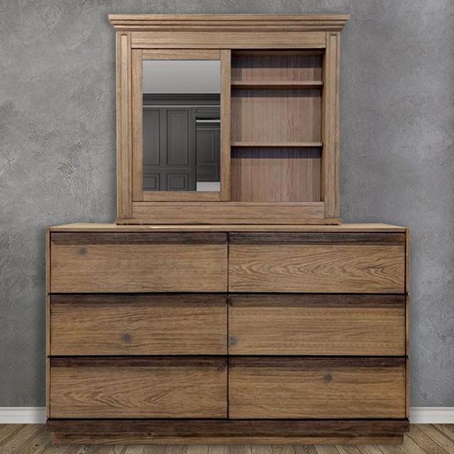 COIMBRA Rustic Natural Tone Dresser - Furniture 4 Less Outlet (Salinas,CA)