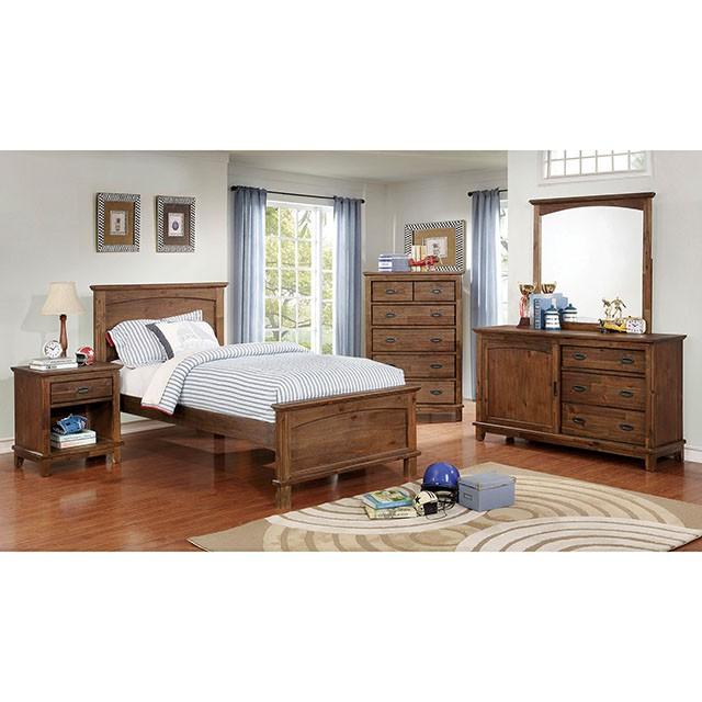 Colin Dark Oak Mirror - Furniture 4 Less Outlet (Salinas,CA)