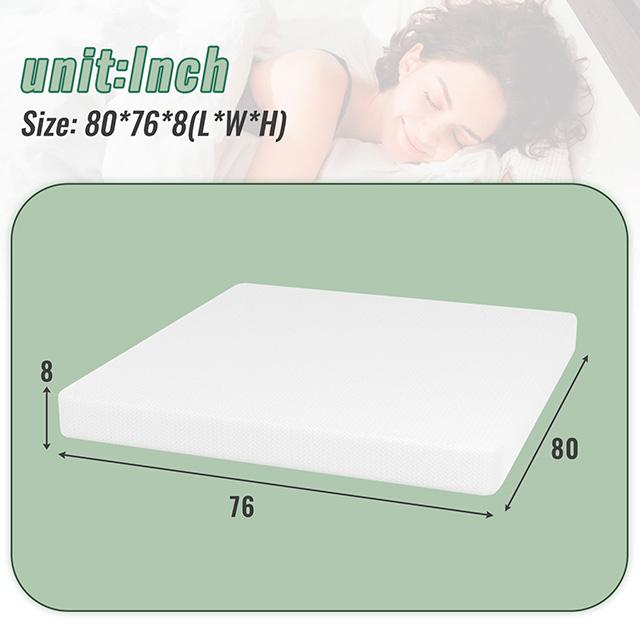 Coreopsis 8" E.King Memory Foam Wave Comfort - Furniture 4 Less Outlet (Salinas,CA)