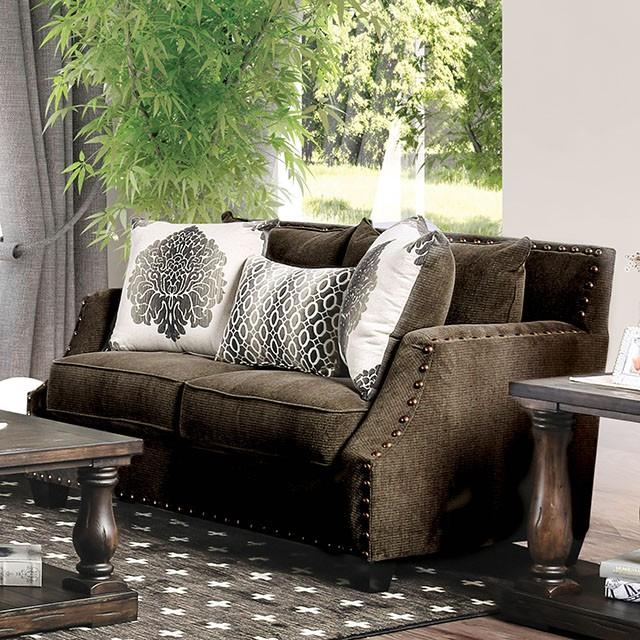 Cornelia Light Brown Love Seat - Furniture 4 Less Outlet (Salinas,CA)