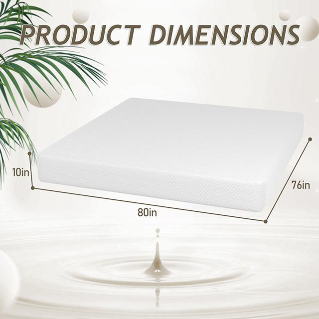 Forsythia 10" E.King Green Tea Gel Memory Foam - Furniture 4 Less Outlet (Salinas,CA)