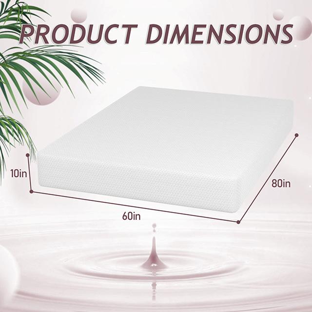 Forsythia 10" Queen Green Tea Gel Memory Foam - Furniture 4 Less Outlet (Salinas,CA)