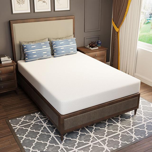 Forsythia 8" Full Green Tea Gel Memory Foam - Furniture 4 Less Outlet (Salinas,CA)