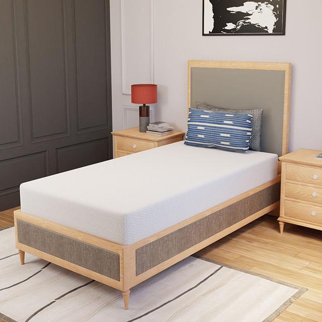 Forsythia 8" Twin Green Tea Gel Memory Foam - Furniture 4 Less Outlet (Salinas,CA)