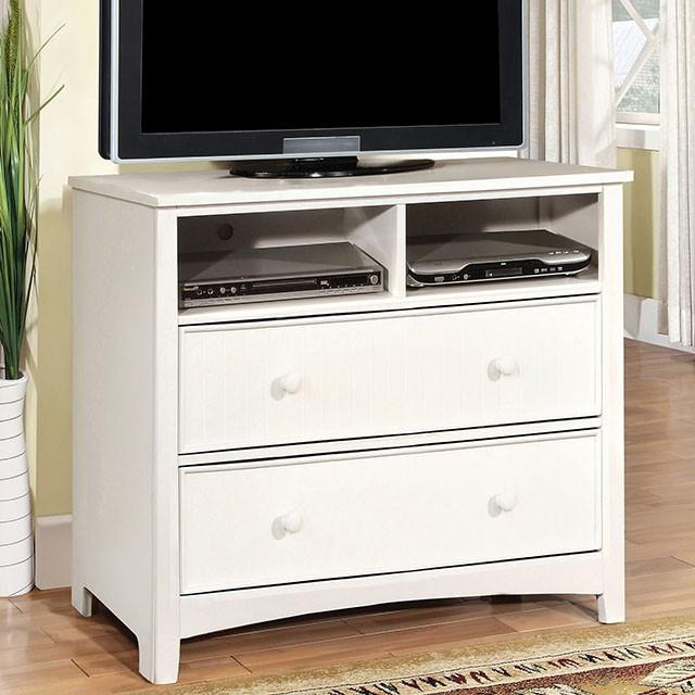 Corry White Media Chest - Furniture 4 Less Outlet (Salinas,CA)