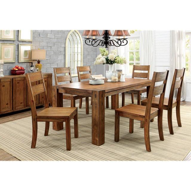 FRONTIER Dark Oak Side Chair (2/CTN) - Furniture 4 Less Outlet (Salinas,CA)