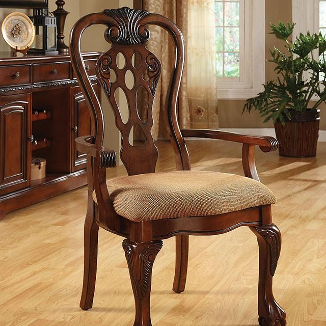 George Town Cherry Arm Chair (2/CTN) - Furniture 4 Less Outlet (Salinas,CA)