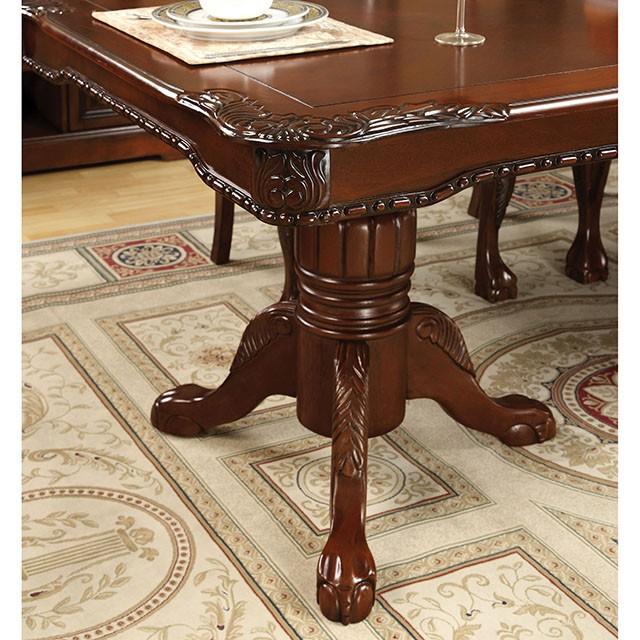 GEORGETOWN Antique Cherry Dining Table w/ Double Pedestals - Furniture 4 Less Outlet (Salinas,CA)