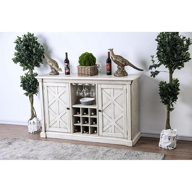 Georgia Antique White/Gray Server - Furniture 4 Less Outlet (Salinas,CA)