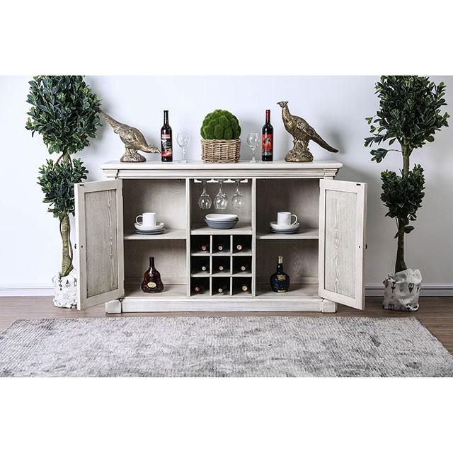 Georgia Antique White/Gray Server - Furniture 4 Less Outlet (Salinas,CA)