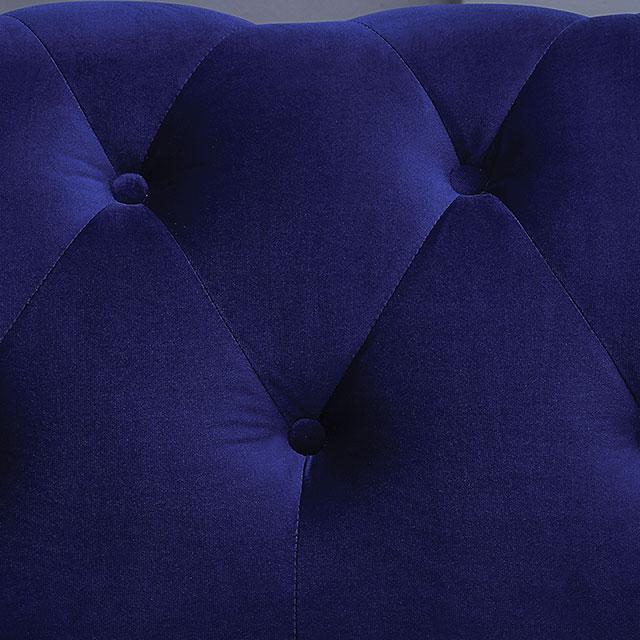 GIACOMO Loveseat, Blue - Furniture 4 Less Outlet (Salinas,CA)