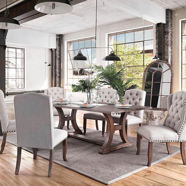 GIANNA Rustic Oak 77" Dining Table - Furniture 4 Less Outlet (Salinas,CA)