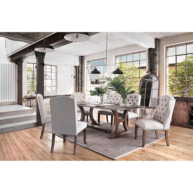 GIANNA Rustic Oak 77" Dining Table - Furniture 4 Less Outlet (Salinas,CA)