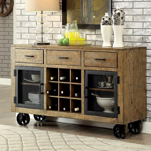 GIANNA Rustic Pine 96" Dining Table - Furniture 4 Less Outlet (Salinas,CA)