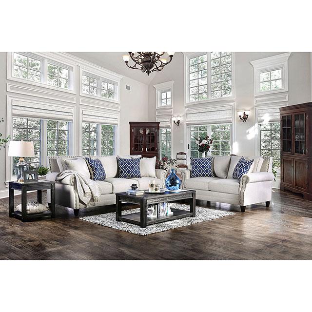 Giovanni Beige/Blue Sofa - Furniture 4 Less Outlet (Salinas,CA)