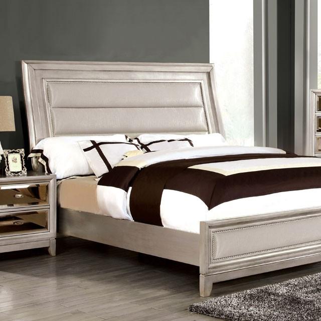Golva Bed Beige & Black - Furniture 4 Less Outlet (Salinas,CA)