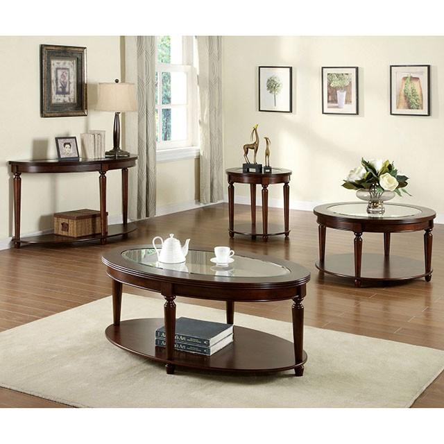 Granvia Dark Cherry Coffee Table - Furniture 4 Less Outlet (Salinas,CA)