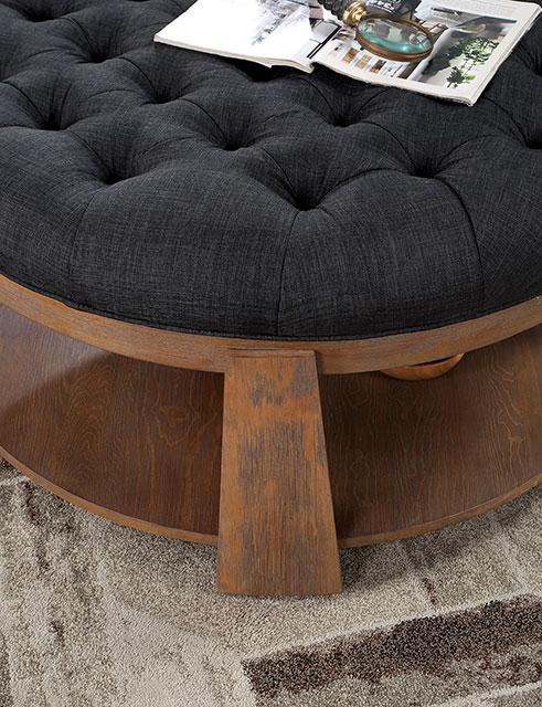 GUIS Round Coffee Table, Dark Gray - Furniture 4 Less Outlet (Salinas,CA)