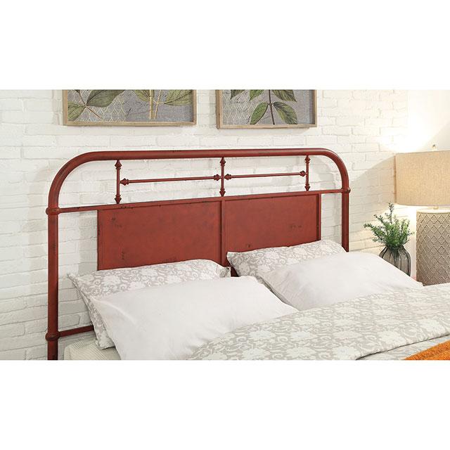 Haldus Cal.King, E.King, & Twin Bed White, Ivory, & Red - Furniture 4 Less Outlet (Salinas,CA)