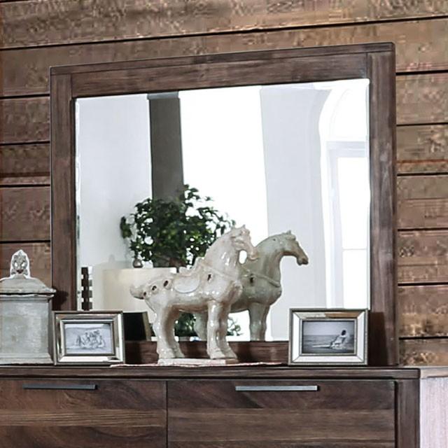 Hankinson Rustic Natural Tone Mirror - Furniture 4 Less Outlet (Salinas,CA)
