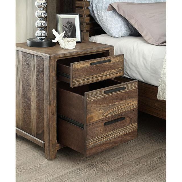 Hankinson Rustic Natural Tone Night Stand - Furniture 4 Less Outlet (Salinas,CA)