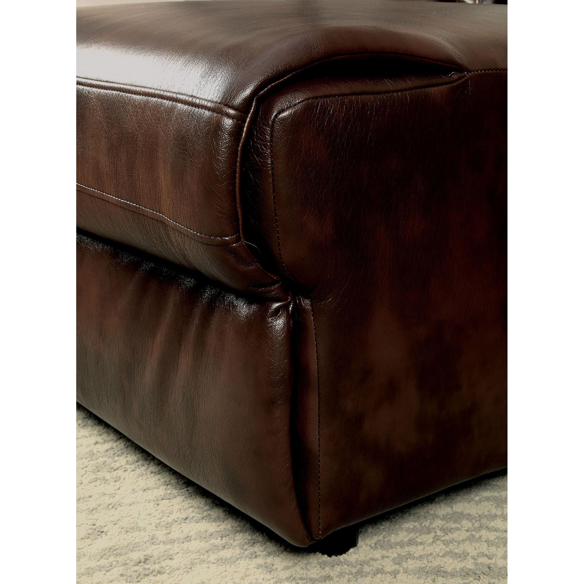 Hardy Brown Sectional w/ Console, Brown - Furniture 4 Less Outlet (Salinas,CA)