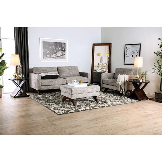 Harlech Gray Ottoman - Furniture 4 Less Outlet (Salinas,CA)