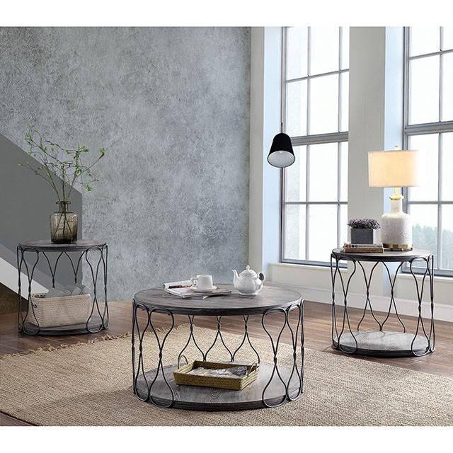 Hawdon Gray End Table - Furniture 4 Less Outlet (Salinas,CA)