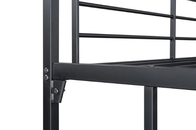 Cybill Full Loft Bed White, Silver, & Black - Furniture 4 Less Outlet (Salinas,CA)