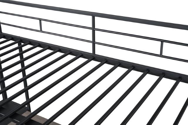 Cybill Full Loft Bed White, Silver, & Black - Furniture 4 Less Outlet (Salinas,CA)