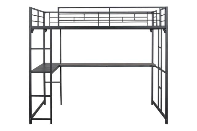 Cybill Full Loft Bed White, Silver, & Black - Furniture 4 Less Outlet (Salinas,CA)