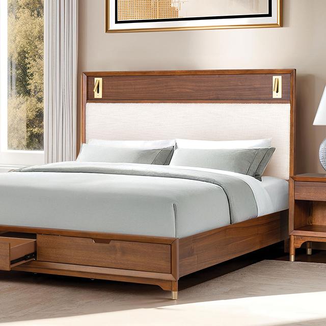 Hepburne E.King & Queen Bed With Storage & Without Storage - Furniture 4 Less Outlet (Salinas,CA)