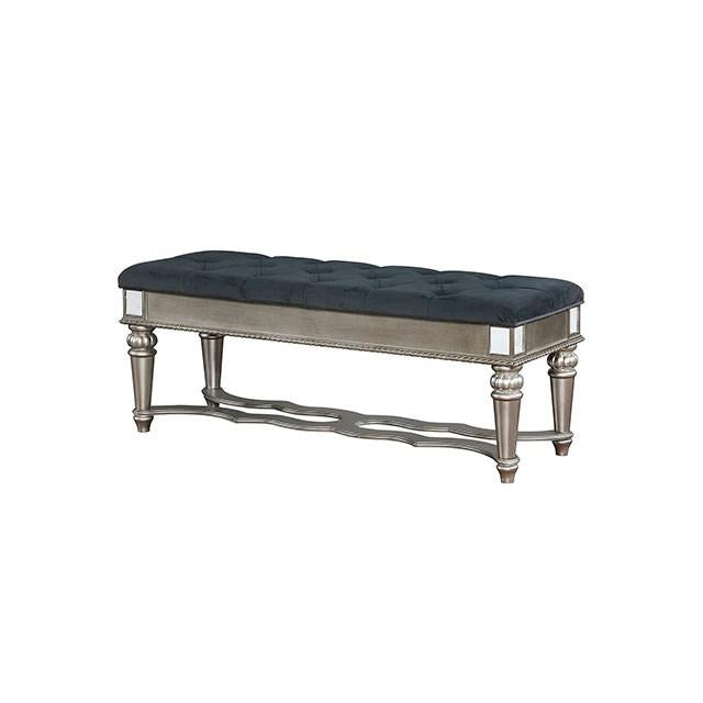 Azha Silver/Gray Bench - Furniture 4 Less Outlet (Salinas,CA)