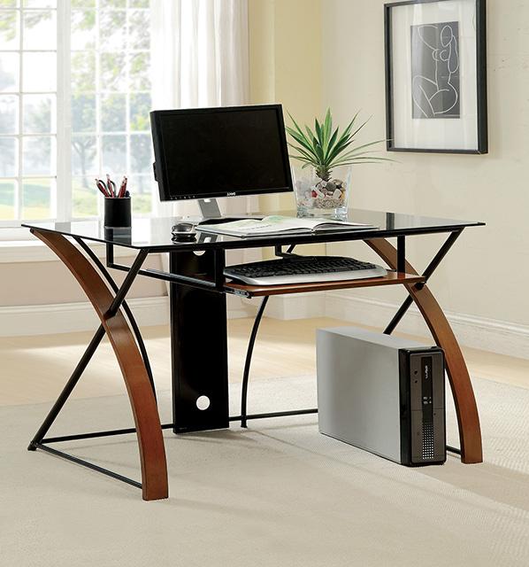 Baden Oak/Black Accent Desk - Furniture 4 Less Outlet (Salinas,CA)