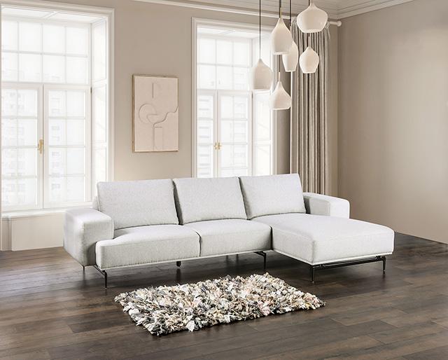 Baerum Sectional, Left & Right Chaise Beige & Gray - Furniture 4 Less Outlet (Salinas,CA)