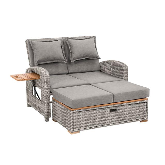 Bahia Tobago Reclining Chaise Lounge Brown & Gray - Furniture 4 Less Outlet (Salinas,CA)