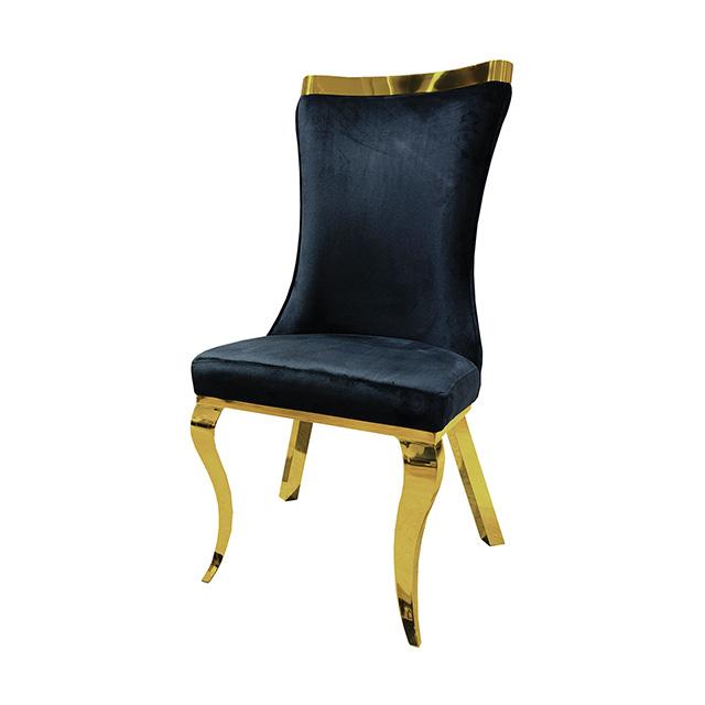 Basilicata Gold Chair (2/CTN) White, Gray, & Black - Furniture 4 Less Outlet (Salinas,CA)