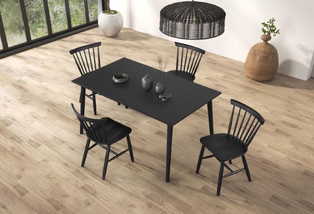 Beale Dining Table Walnut & Black - Furniture 4 Less Outlet (Salinas,CA)