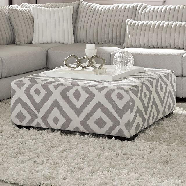 HERMISTON Ottoman, Gray - Furniture 4 Less Outlet (Salinas,CA)