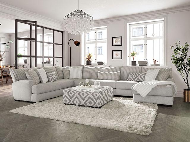 HERMISTON Ottoman, Gray - Furniture 4 Less Outlet (Salinas,CA)