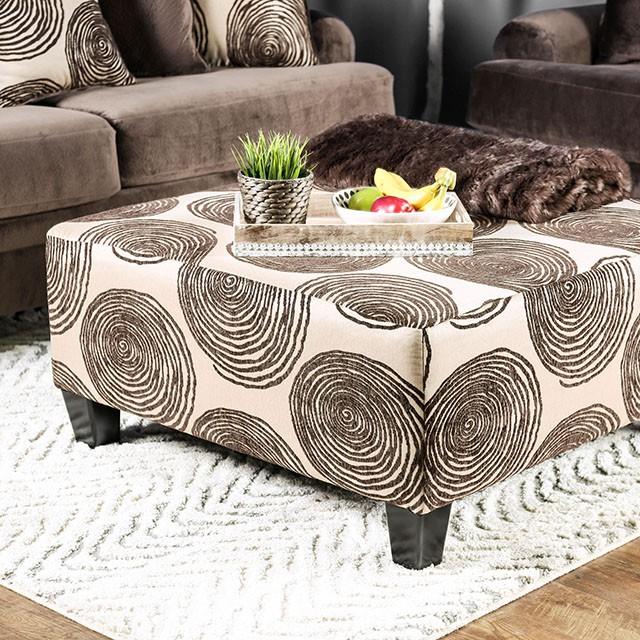 Bonaventura Brown Ottoman - Furniture 4 Less Outlet (Salinas,CA)