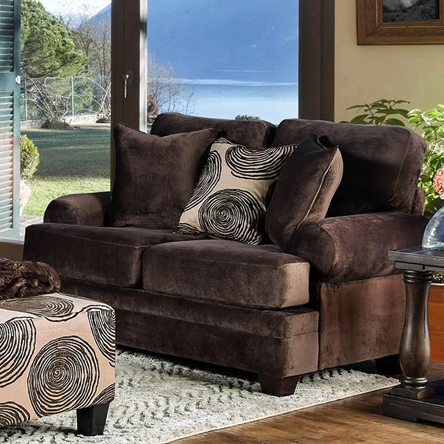 Bonaventura Brown Love Seat - Furniture 4 Less Outlet (Salinas,CA)