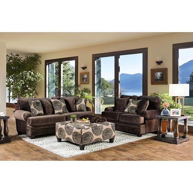 Bonaventura Brown Love Seat - Furniture 4 Less Outlet (Salinas,CA)
