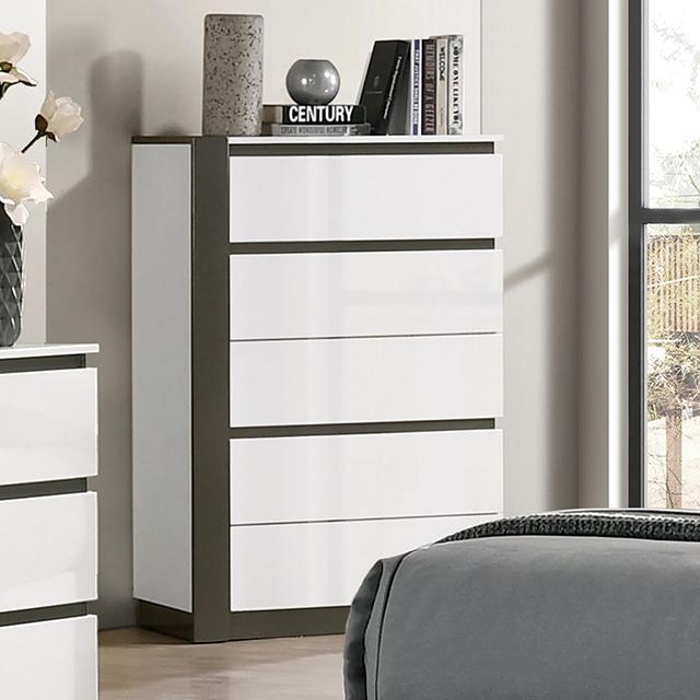 BIRSFELDEN Chest, White - Furniture 4 Less Outlet (Salinas,CA)
