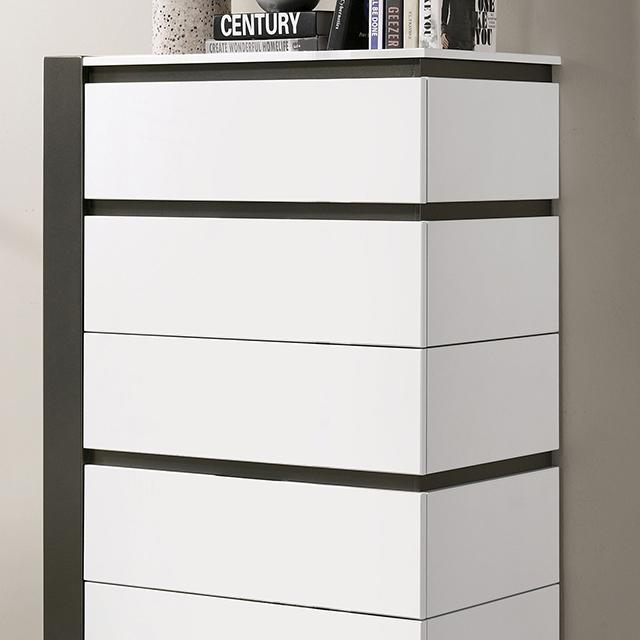 BIRSFELDEN Chest, White - Furniture 4 Less Outlet (Salinas,CA)