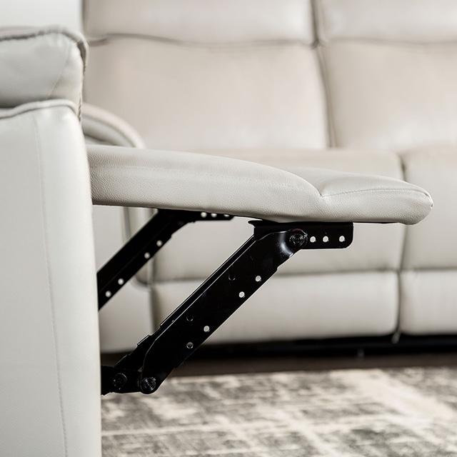 Bienne Recliner Chair White & Black - Furniture 4 Less Outlet (Salinas,CA)